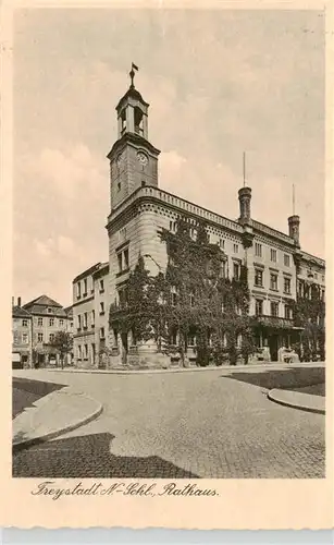 AK / Ansichtskarte  Freystadt_Niederschlesien Rathaus