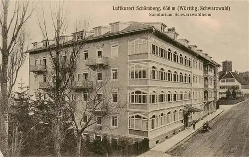 AK / Ansichtskarte  Schoemberg_Schwarzwald Sanatorium Schwarzwaldheim