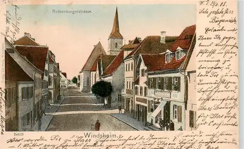 AK / Ansichtskarte  Windsheim_Bad Rothenburgerstrase