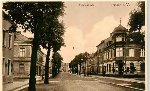 AK / Ansichtskarte  Treuen_Vogtland_Sachsen Bahnhofstrasse