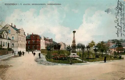 AK / Ansichtskarte  Reichenbach_Vogtland Stadtteil Oberreichenbach Friedensdenkmal