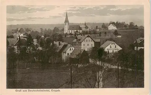 AK / Ansichtskarte 73939115 Deutscheinsiedel_Deutschneudorf Ortsansicht mit Kirche