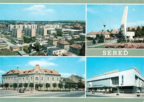 AK / Ansichtskarte 73939184 Sered_Slovakia Celkovy pohlad Budova MsNV Namestie 1 maja Obchodne stredisko Progres