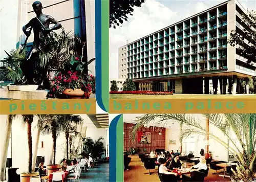 AK / Ansichtskarte  Piestany_Pistian_Poestyen_SK Barlolamac Liecebny dom Balnea Palace zimna zahrada Kaviaren