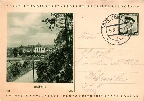 AK / Ansichtskarte  Piestany_Pistian_Poestyen_SK Teilansicht