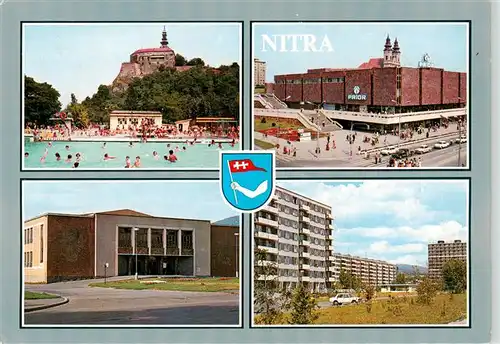 AK / Ansichtskarte  Nitra_Slovakia Hrad Velkej Moravy Mestske vysady V sucasnosti je mesto vyznamnym strediskom priemyslu institucii s arealom vysokej skoly