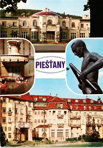 AK / Ansichtskarte  Piestany_Pistian_Poestyen_SK Kupele Irma Kupele Irma bahnisko Barlolamac Liecebny dom Thermia Palace