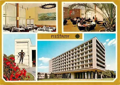 AK / Ansichtskarte  Piestany_Pistian_Poestyen_SK Barlolamac Liecebny dom Balnea Palace Jedalen a kaviaren liecebneho domu
