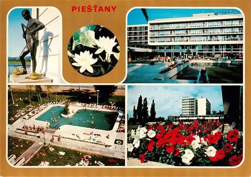 AK / Ansichtskarte  Piestany_Pistian_Poestyen_SK Barlolamac Liecebne domy Balnea Splendid a Balnea Grand Kupalisko liecebnych domov Lekna