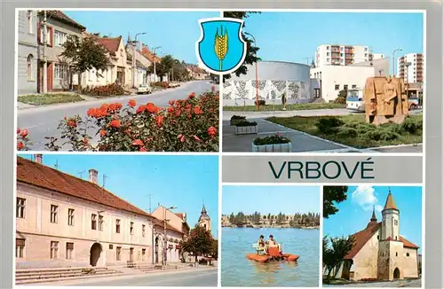 AK / Ansichtskarte 73939259 Vrbove_Slovakia Trikota Najstarsia zmienka o Vrbovom je uchovana v listine prve mestske vysady ziskalo Pri meste je velke priehradne jazero Cerenec