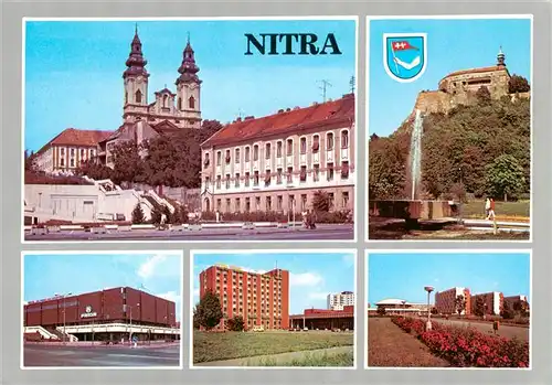 AK / Ansichtskarte 73939307 Nitra_Slovakia Nitriansky hrad Obchodny dom Prior Hotel Nitra Areal Vysokej skolny polnohospodarskej