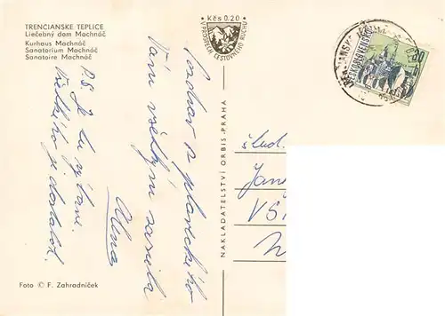 AK / Ansichtskarte  Trencianske_Teplice_SK Liecebny dom Machnac 
