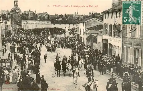 AK / Ansichtskarte  Wassy_52_Haute-Marne Defile historique du 24 Mai 1908