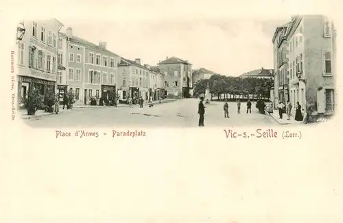 AK / Ansichtskarte  Vic-sur-Seille_57_Moselle Place dArmes Paradeplatz