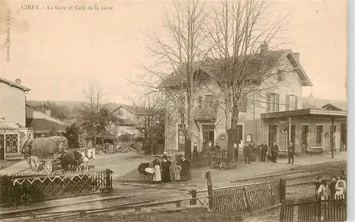 AK / Ansichtskarte  Cirey-les-Mareilles_52_Haute-Marne La Gare et Cafe de la Gare