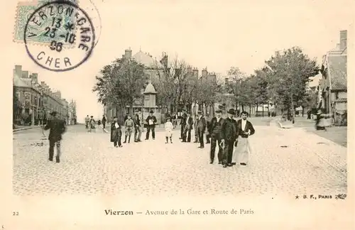 AK / Ansichtskarte  Vierzon_18_Cher Avenue de la Gare et Route de Paris
