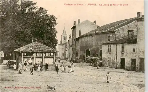 AK / Ansichtskarte  Ludres_54_Meurthe-et-Moselle Le Lavoir et Rue de la Gare