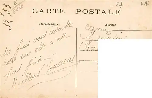 AK / Ansichtskarte  Emanville_27_Eure Bureau de Poste