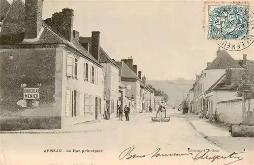 AK / Ansichtskarte  Armeau_89_Yonne La Rue principale