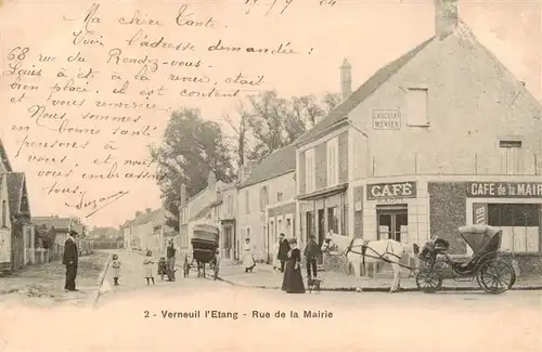 AK / Ansichtskarte  Verneuil-l_Etang_77_Seine-et-Marne Rue de la Mairie