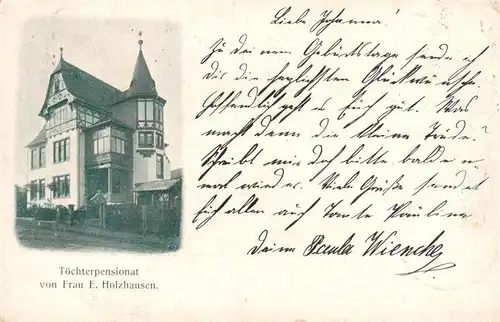 AK / Ansichtskarte 73939481 Goslar Toechterpensionat Holzhausen