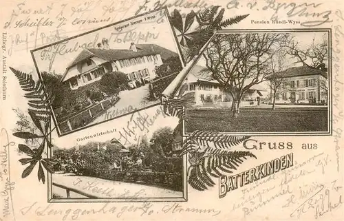 AK / Ansichtskarte  Baetterkinden_BE Restaurant Sternen Gartenwirtschaft Pension Pension Rueedi Wyss