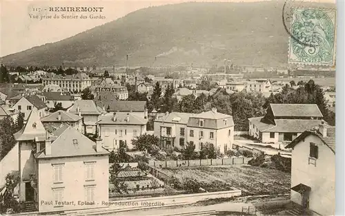 AK / Ansichtskarte  Remiremont_Romberg_88_Vosges Vue prise du Sentier des Gardes