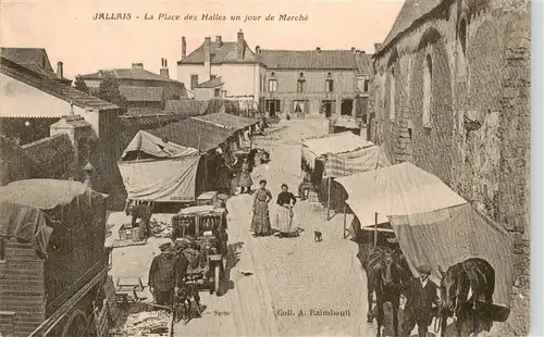 AK / Ansichtskarte  Jallais_49_Maine-et-Loire La Place des Halles un jour de Marche