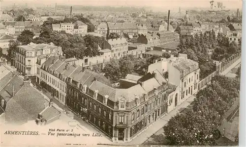 AK / Ansichtskarte  Armentieres_59_Nord Vue panoramique vers Lille