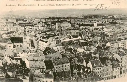 AK / Ansichtskarte 73939675 Brno_Bruenn_CZ Totalansicht