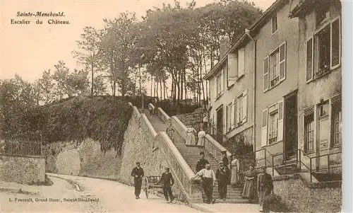 AK / Ansichtskarte  Sainte-Menehould_51_Marne Escalier du Château