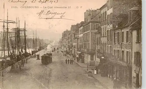 AK / Ansichtskarte  Cherbourg_50_Manche Quai Alexandre III