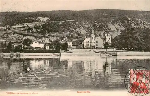 AK / Ansichtskarte  Neuveville_La_Bielersee_Preles_BE Ansicht vom See aus