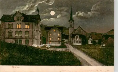 AK / Ansichtskarte  Gonten_IR Ortspartie mit Kirche