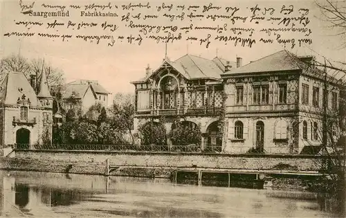 AK / Ansichtskarte  Saargemuend_Sarreguemines_57_Moselle Fabrik Kasino Feldpost