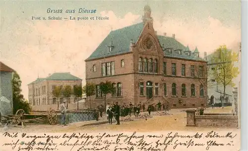 AK / Ansichtskarte  Dieuze_Duss_57_Moselle Post und Schule