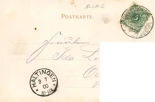 AK / Ansichtskarte  St_Ludwig_Elsass_Saint-Louis_Alsace_68 Hotel John Postgebaeude