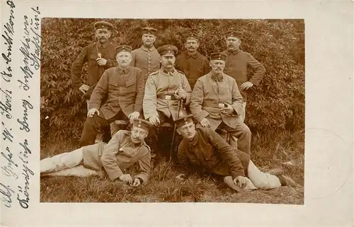 AK / Ansichtskarte  Stassfurt Gruppenfoto Soldaten Feldpost