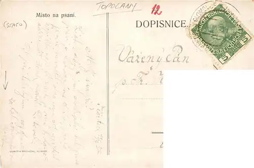 AK / Ansichtskarte  Topolany_Topolan_Vyskov_Wischau_CZ Misto na psani