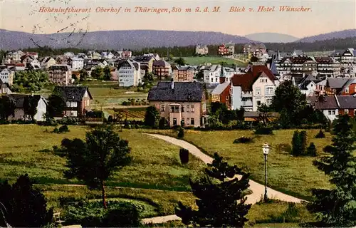 AK / Ansichtskarte  Oberhof_Thueringen Teilansicht Hoehenluftkurort Blick vom Hotel Wuenscher