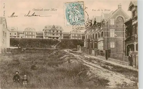 AK / Ansichtskarte  Onival_sur_Mer_Ault_80_Somme Rue de la Brise