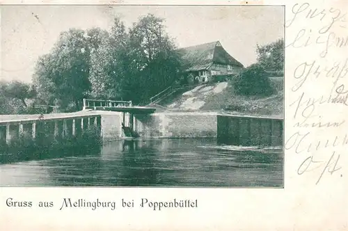 AK / Ansichtskarte  Mellingburg_Poppenbuettel_Hamburg Bruecke