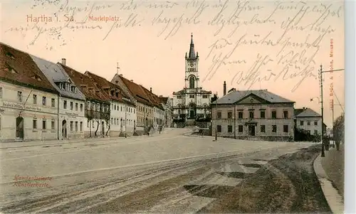 AK / Ansichtskarte  Hartha_Doebeln Marktplatz