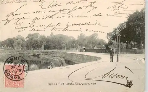 AK / Ansichtskarte  Abbeville_80_Somme Quai du Port