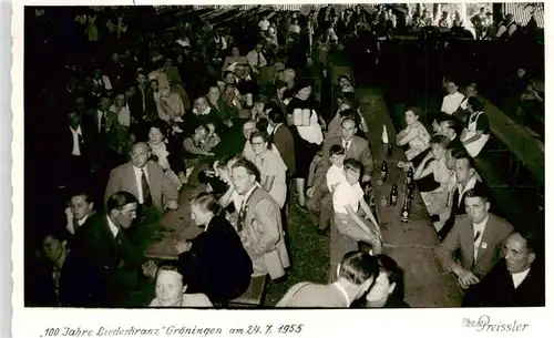 AK / Ansichtskarte  Groeningen_Satteldorf_BW 100 Jahre Liederkranz Fest