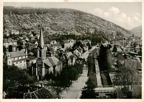 AK / Ansichtskarte  Ettlingen Panorama Blick ins Albtal