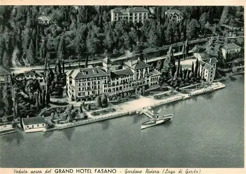 AK / Ansichtskarte  Gardone_Riviera_di_Garda_IT Grand Hotel Fasano veduta aerea