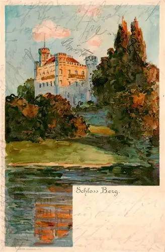 AK / Ansichtskarte 73940038 Schloss_Berg_Starnberger_See_Bayern Ansicht