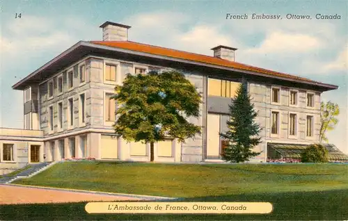 AK / Ansichtskarte  Ottawa_Canada French Embassy