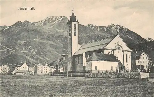 AK / Ansichtskarte  Andermatt_UR Kirche